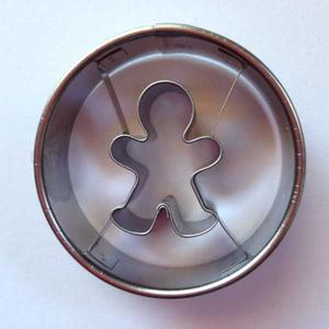 Mézike közepű kerek linzer kiszúró forma 5 cm - linzer felső