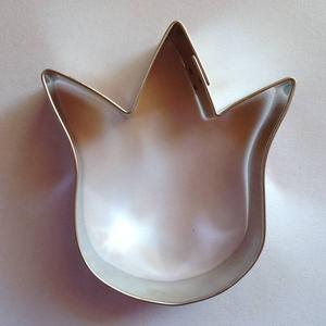 Tulipán virágfej sütikiszúró forma fém 6,8 x 5,6 cm